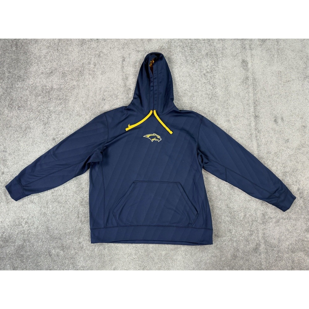 Drexel Hoodie Mens XL Blue Yellow Nike Dri Fit Basketball Warm Up NCAA